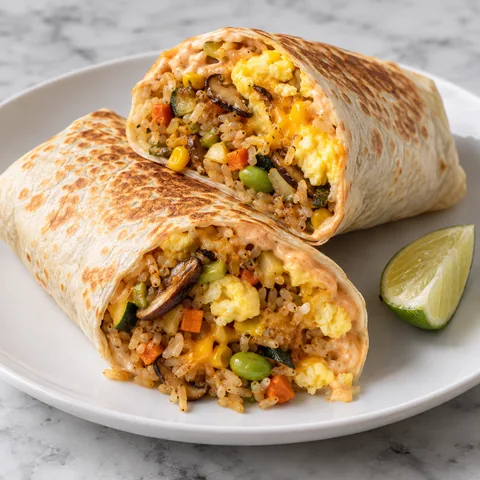 Miso Fried Rice Breakfast Burrito (2 servings / 2 burritos)