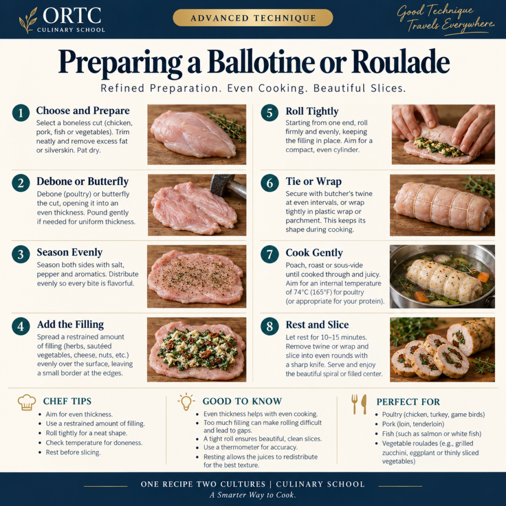 Preparing a Ballotine or Roulade