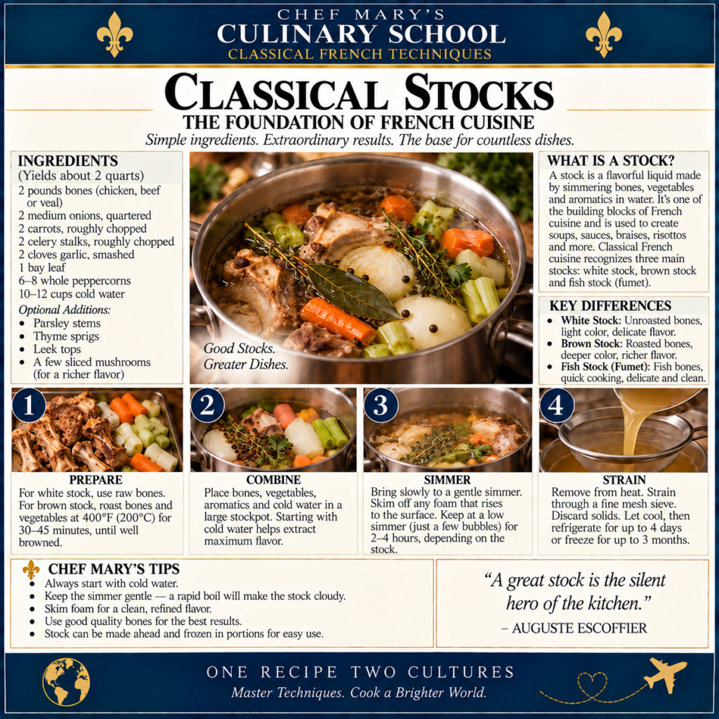 Classical Stocks: Foundation of French Cuisine