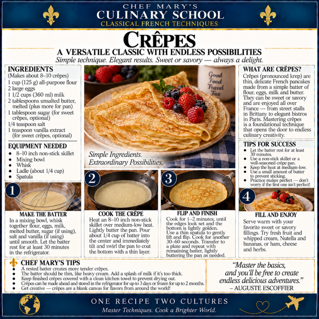 Classic French Crêpes Technique Guide