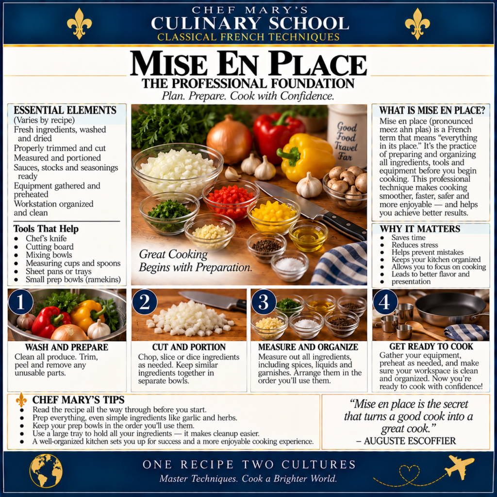 Chef Mary’s Mise en Place Guide