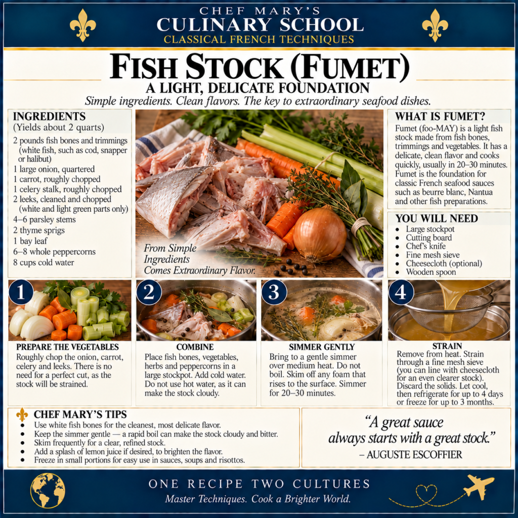Chef Mary’s Fish Stock Guide
