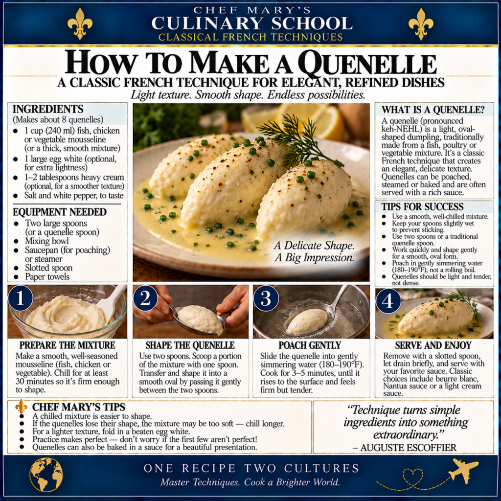 Quenelle Making: A Classic French Technique
