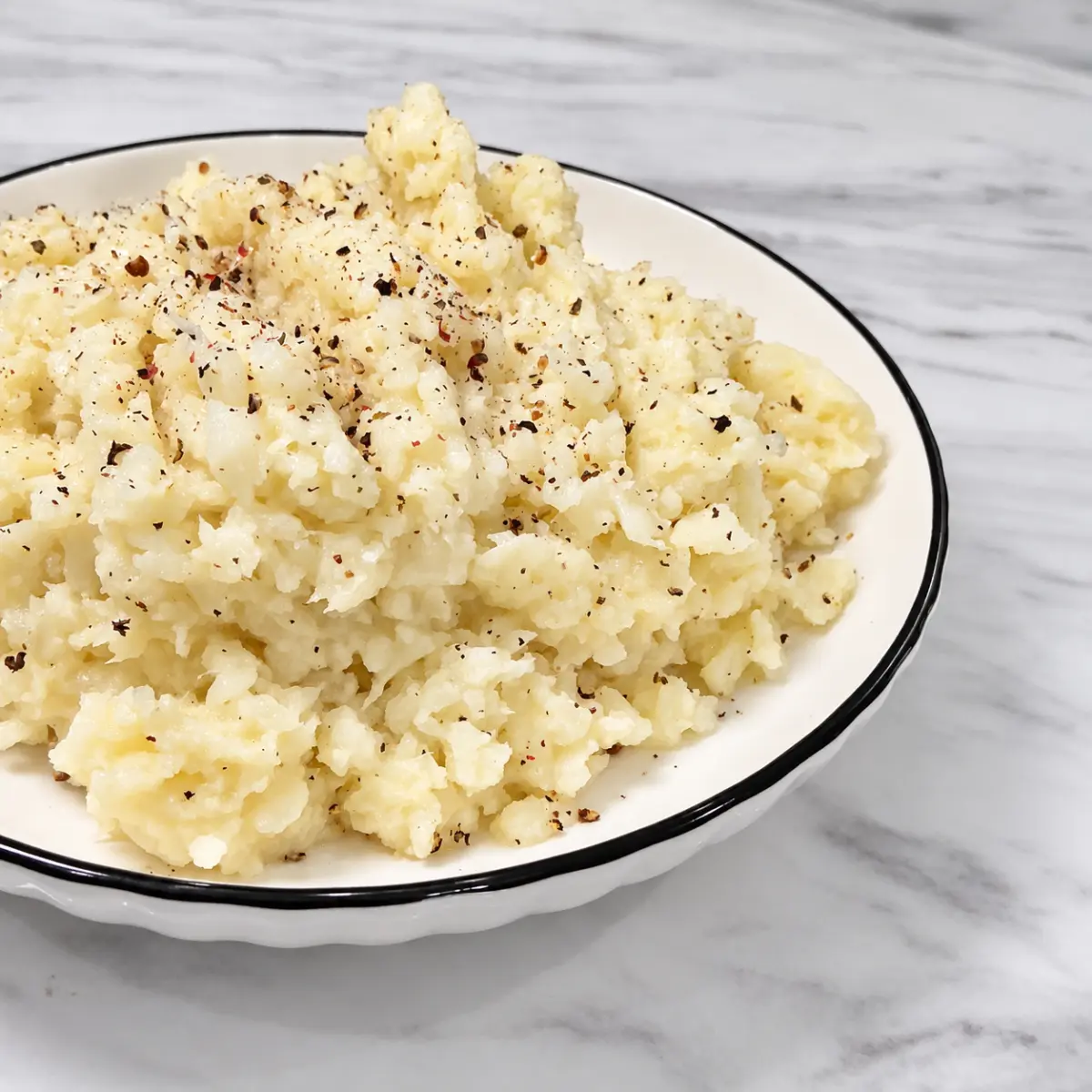 Parmesan Pepper Cauliflower Mash