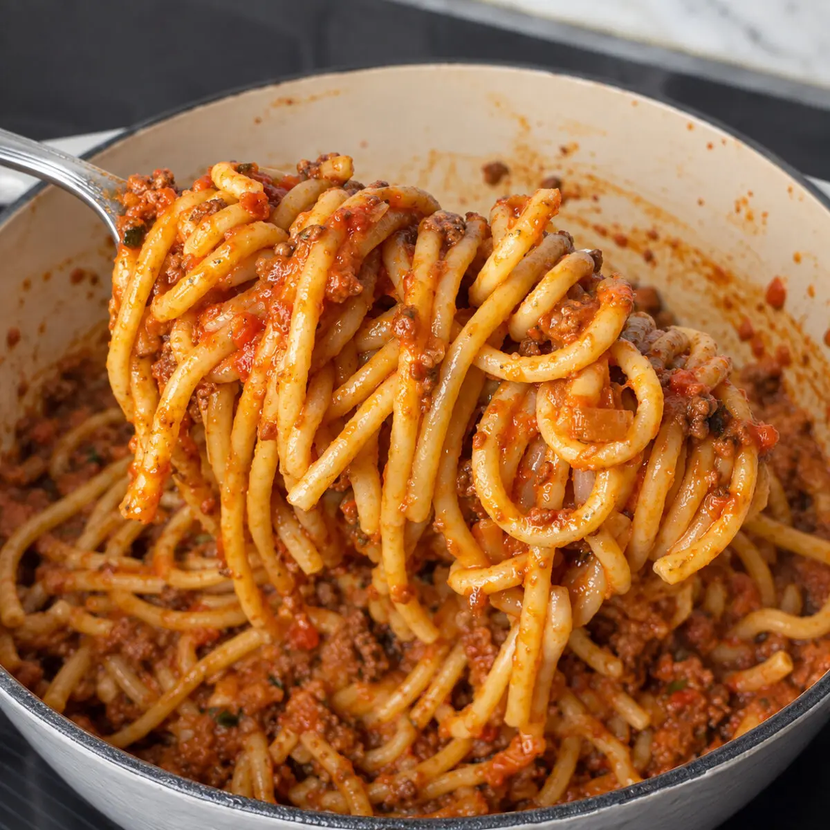 Mexican Bolognese Bucatini