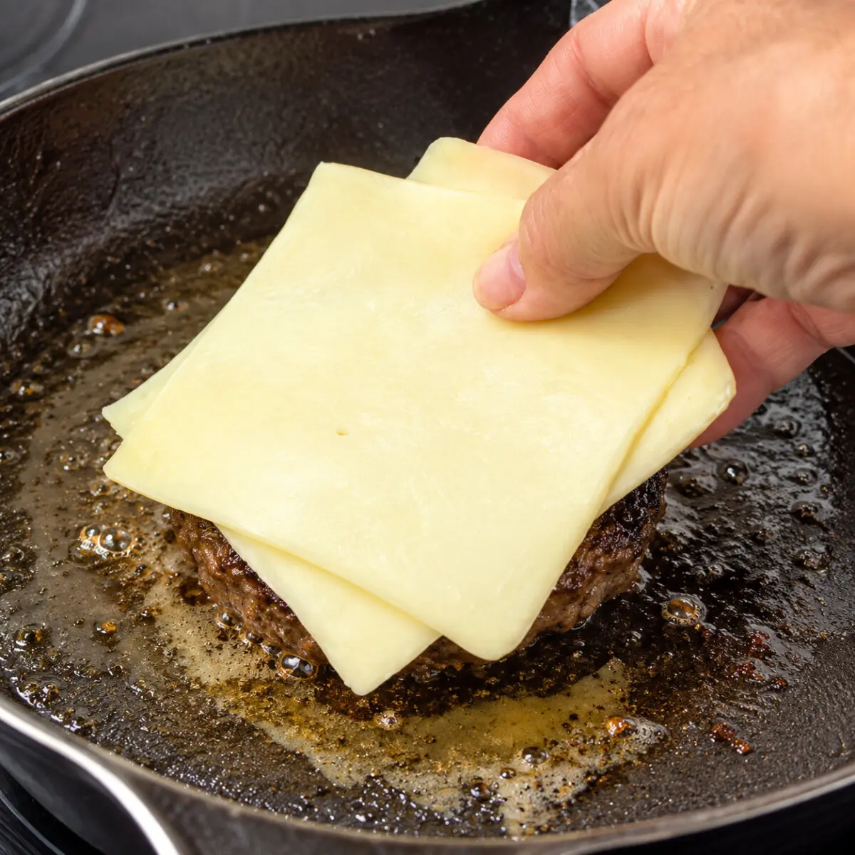 Preparation step for Cheeseburger Fajita Bowl.