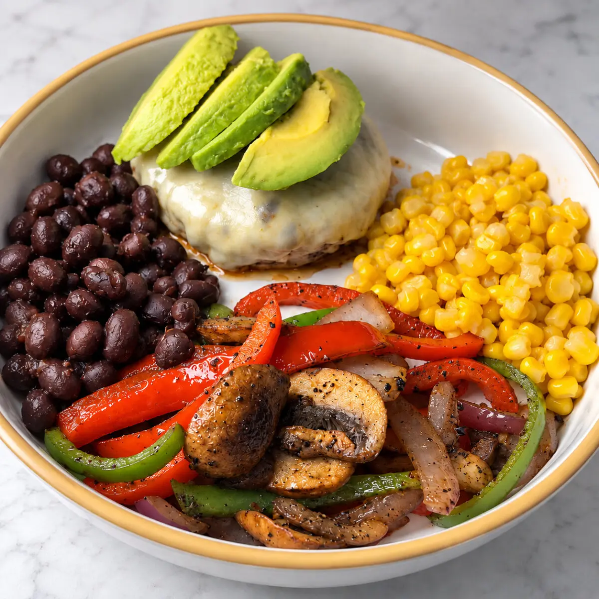 Cheeseburger Fajita Bowl