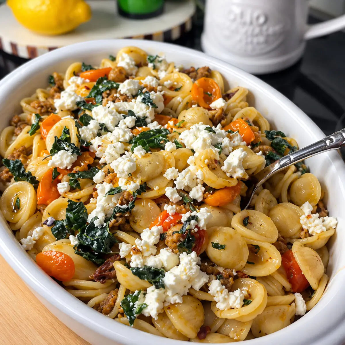 Greek Orecchiette Pasta