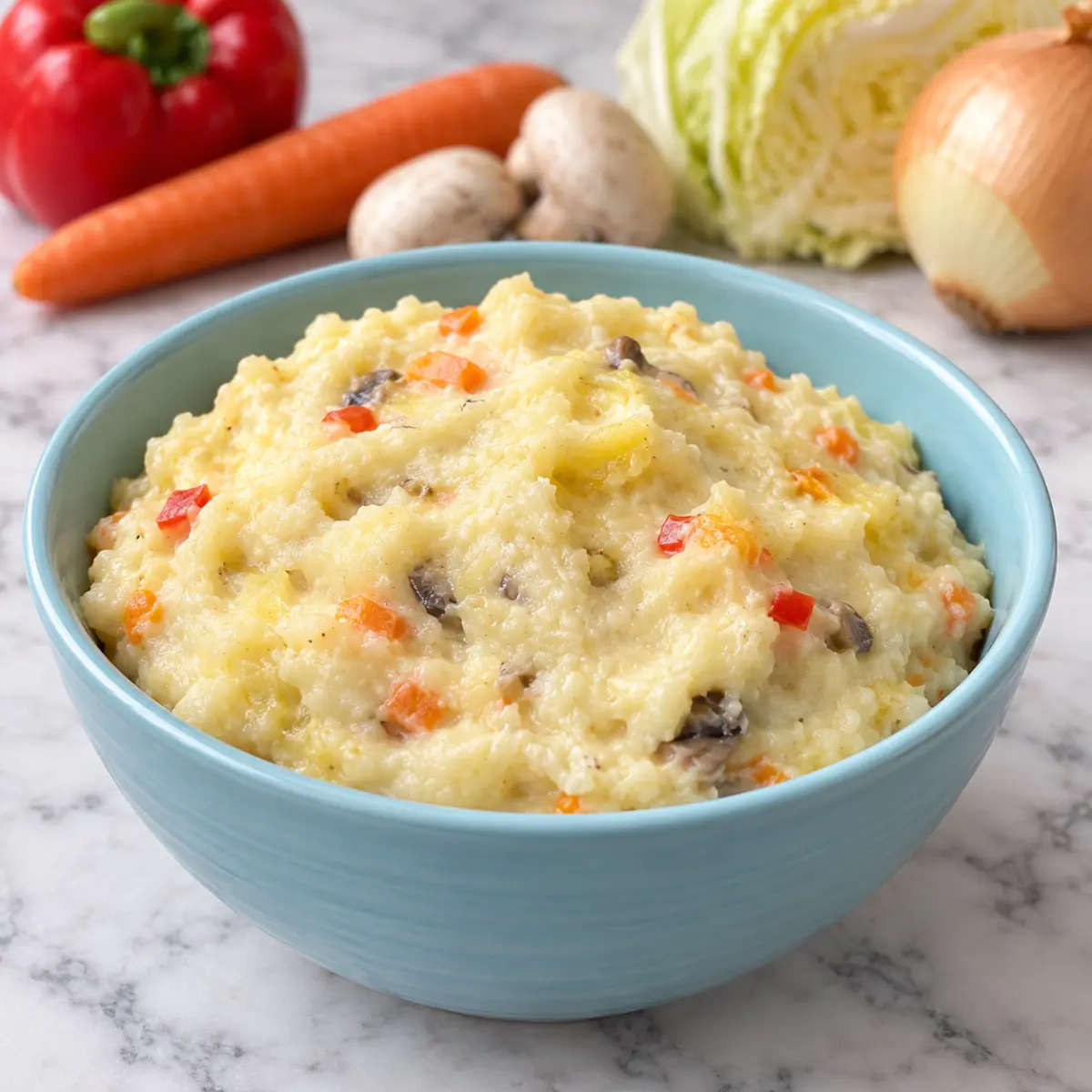 Stir-Fried Veggie Mashed Potato Casserole