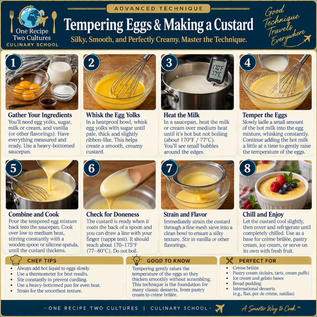 Tempering Eggs & Making a Custard