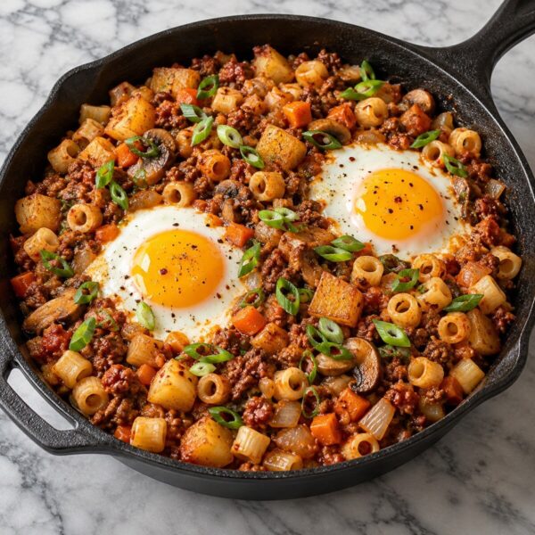 Bulgogi Breakfast Hash with Fried Eggs (2 servings)