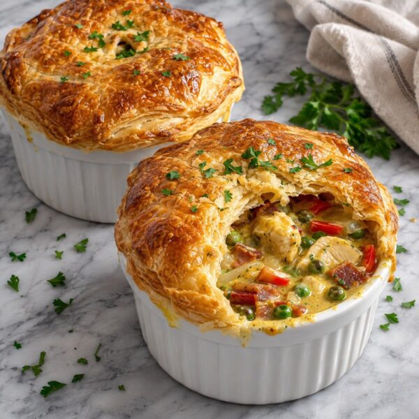 Coconut Curry Chicken Pot Pie (2 servings)