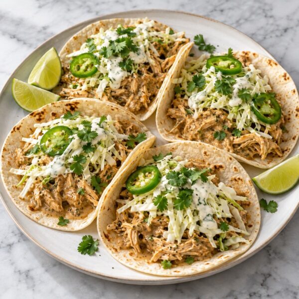 Lemongrass-Peppercorn Chicken Tacos