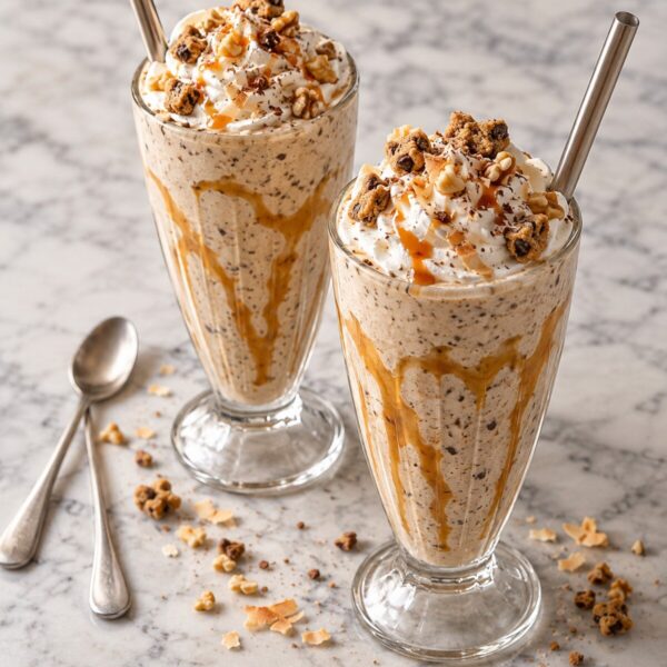 Mexican Chocolate Chip Cookie Milkshakes (2 tall shakes)