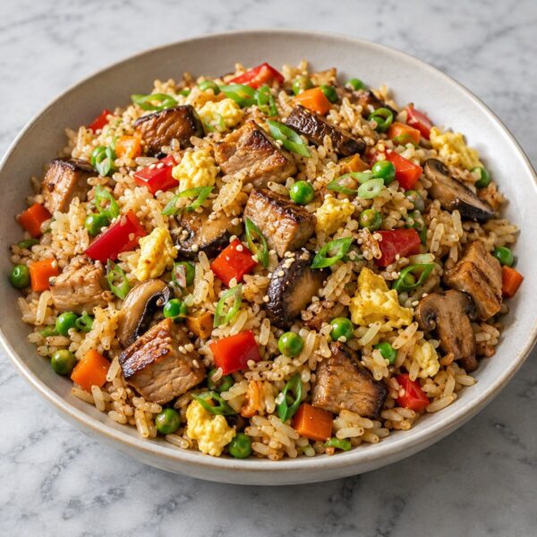Teriyaki Pork & Shiitake Fried Rice