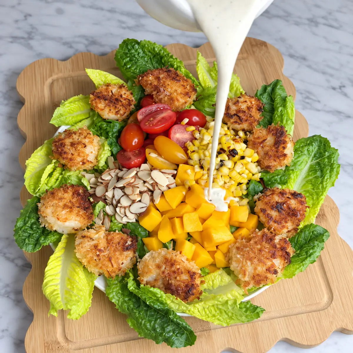 Cayman Islands Coconut Shrimp Salad